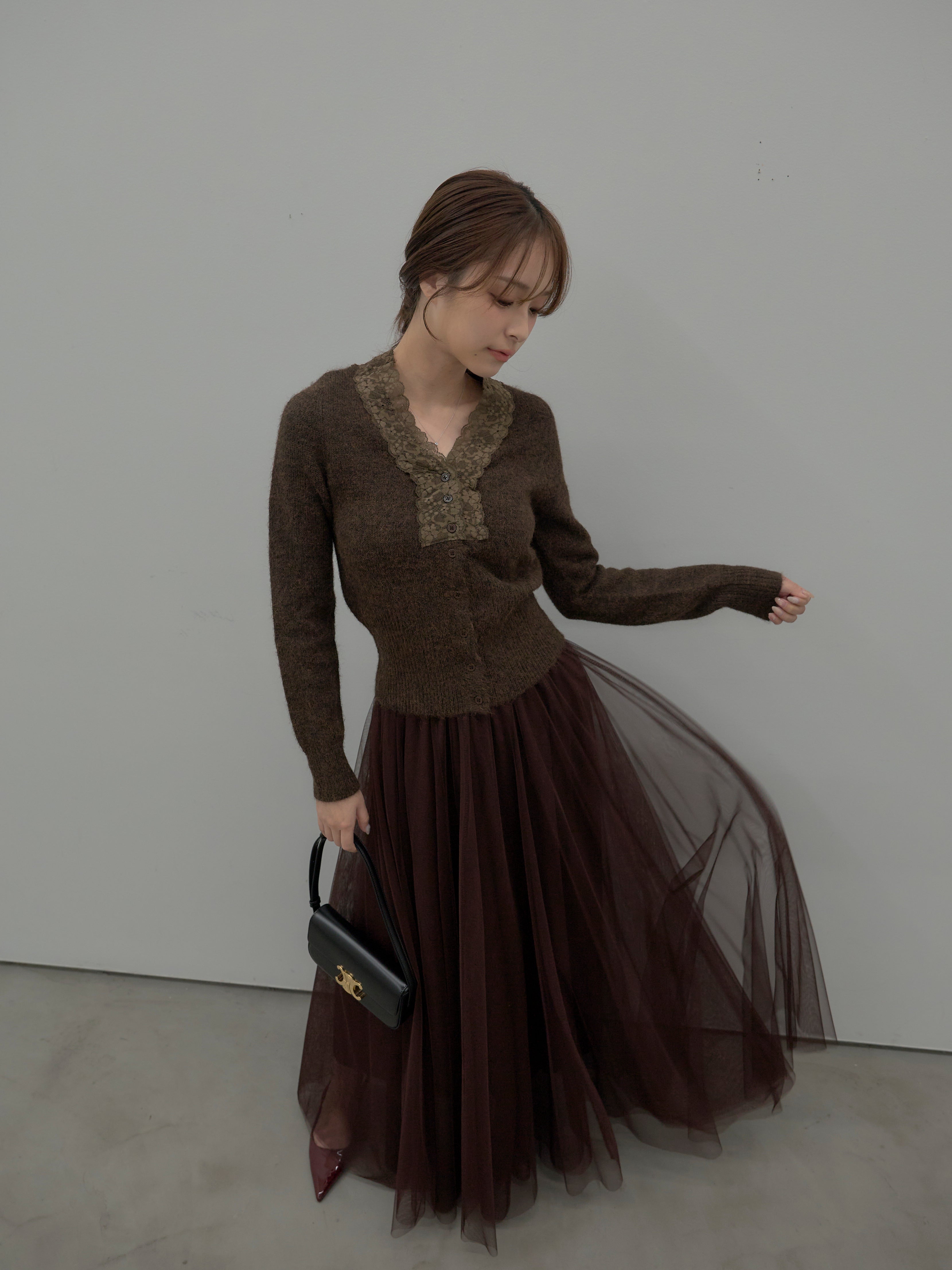 レース襟ニットトップス – nairo