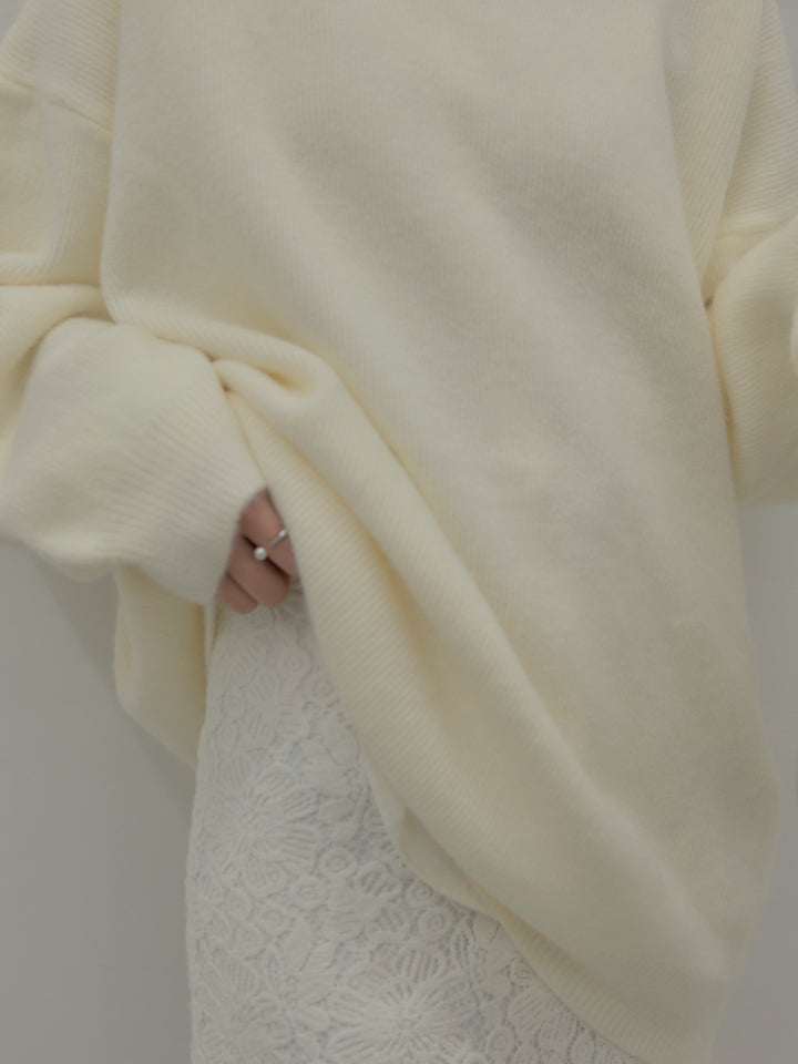 パールボタンサテンシャツ