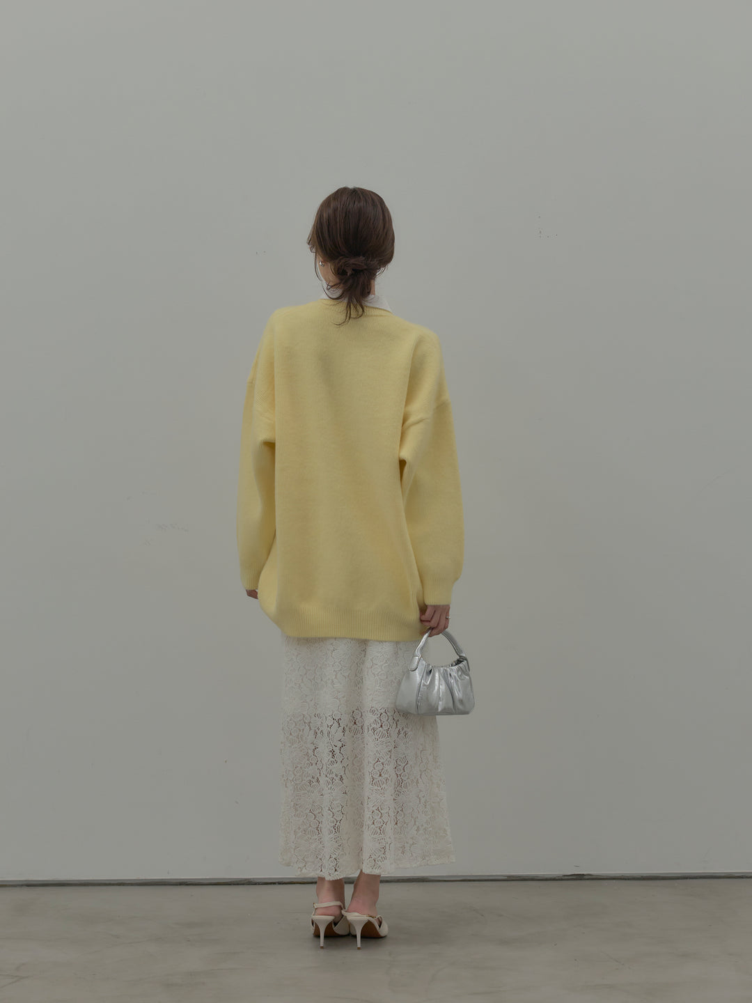 フラワーベロアレースAラインスカート