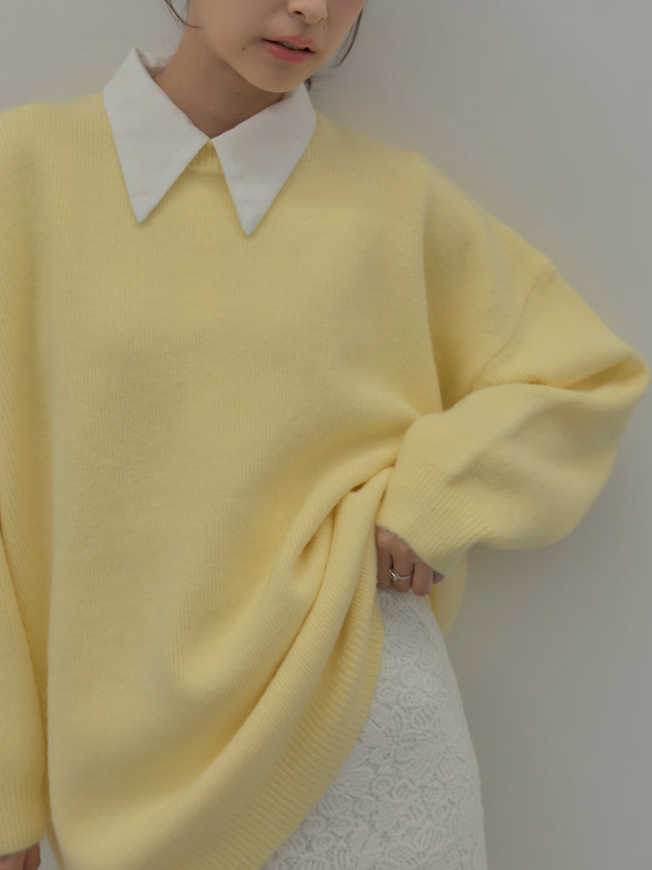 パールボタンサテンシャツ