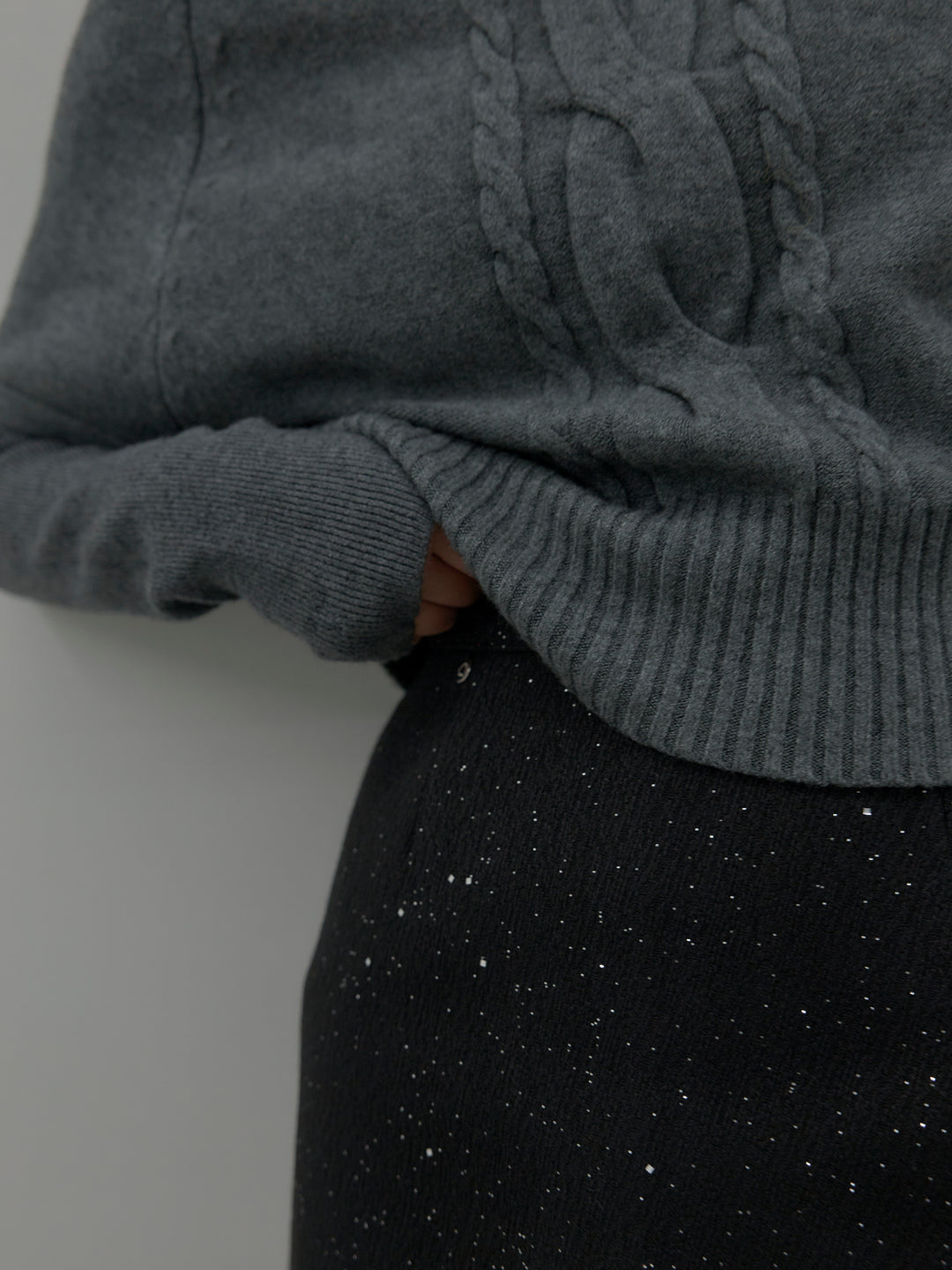 デザイン編みレイヤードニットSET