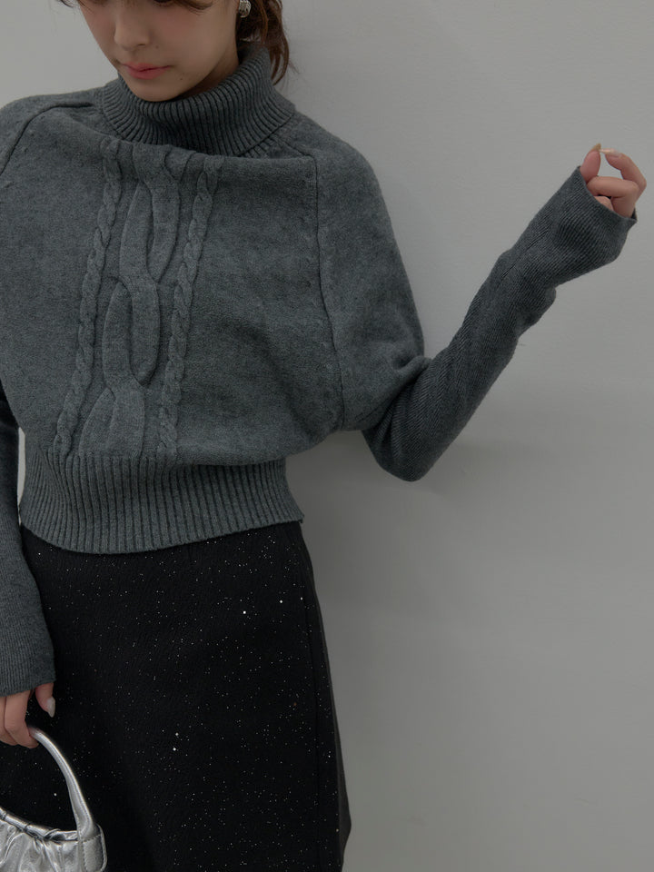 デザイン編みレイヤードニットSET