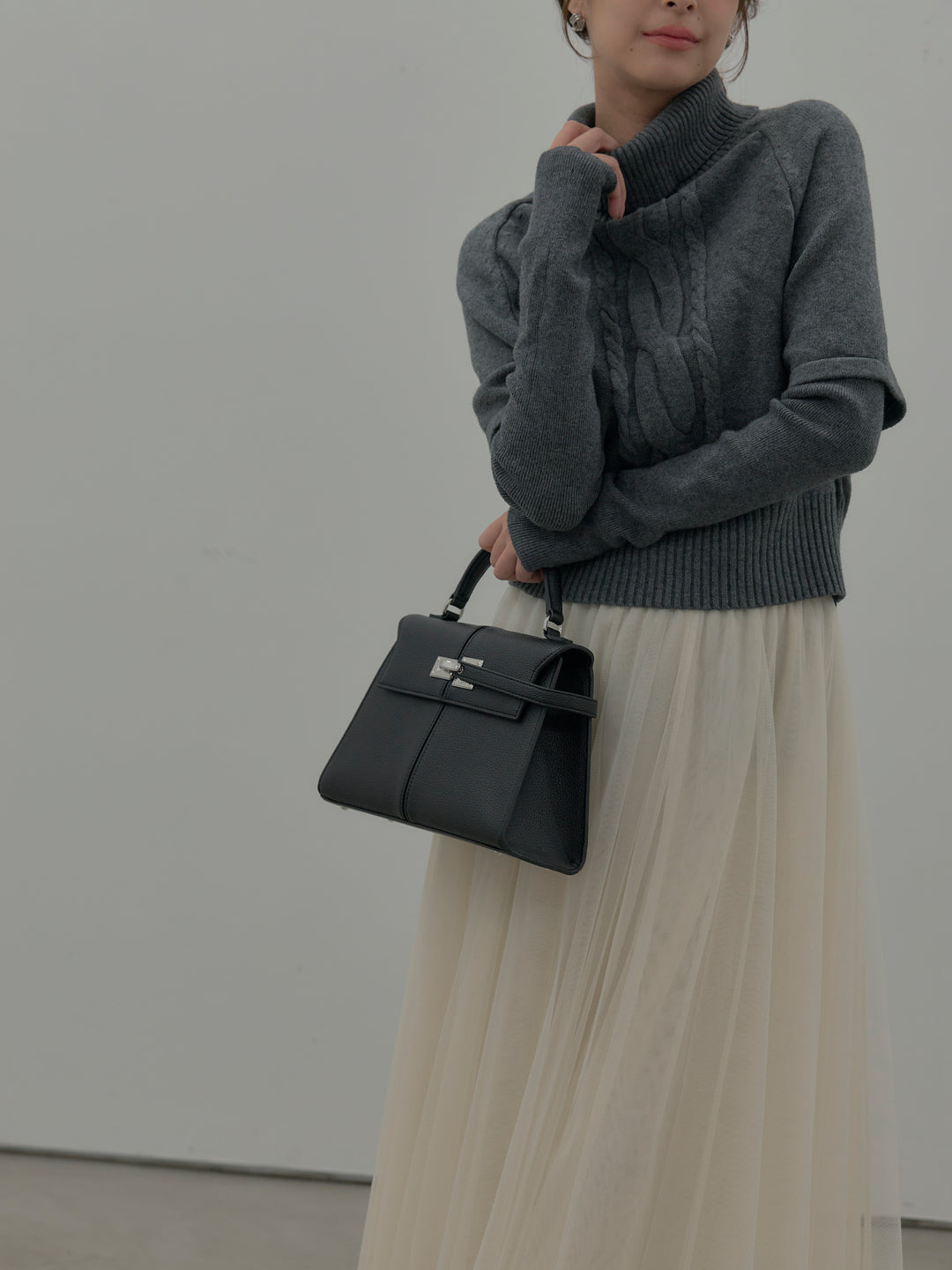 デザイン編みレイヤードニットSET