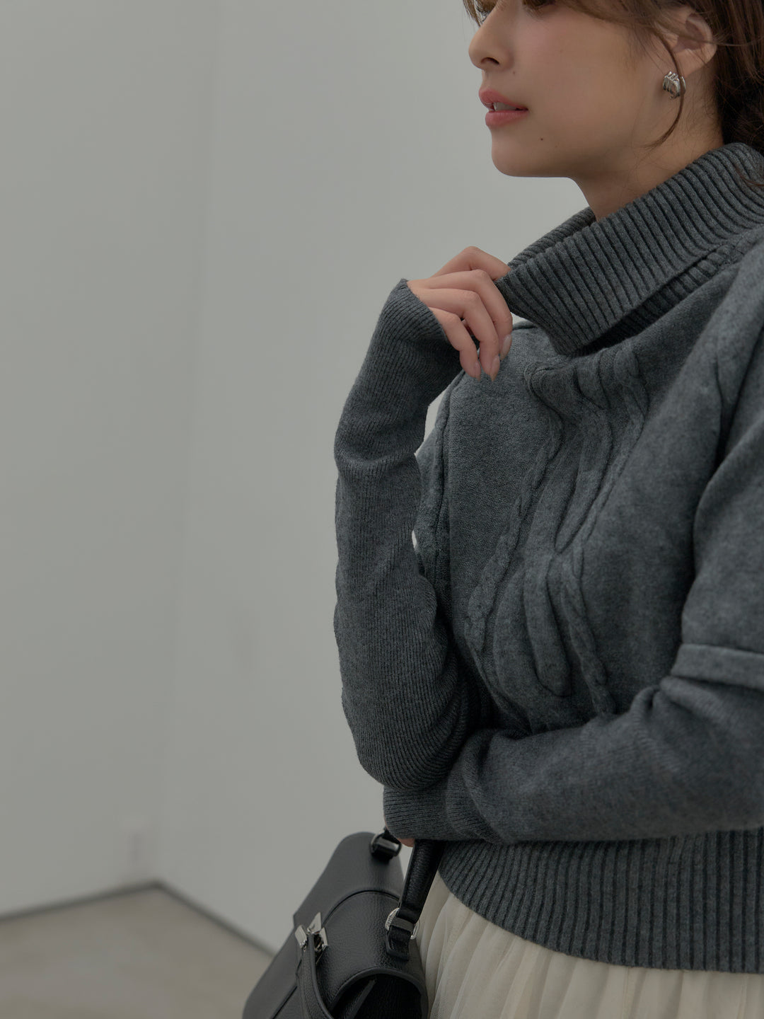 デザイン編みレイヤードニットSET