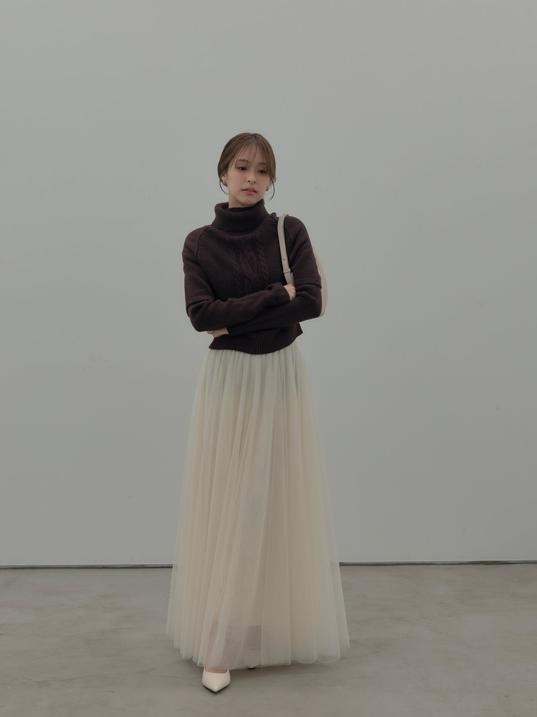 デザイン編みレイヤードニットSET