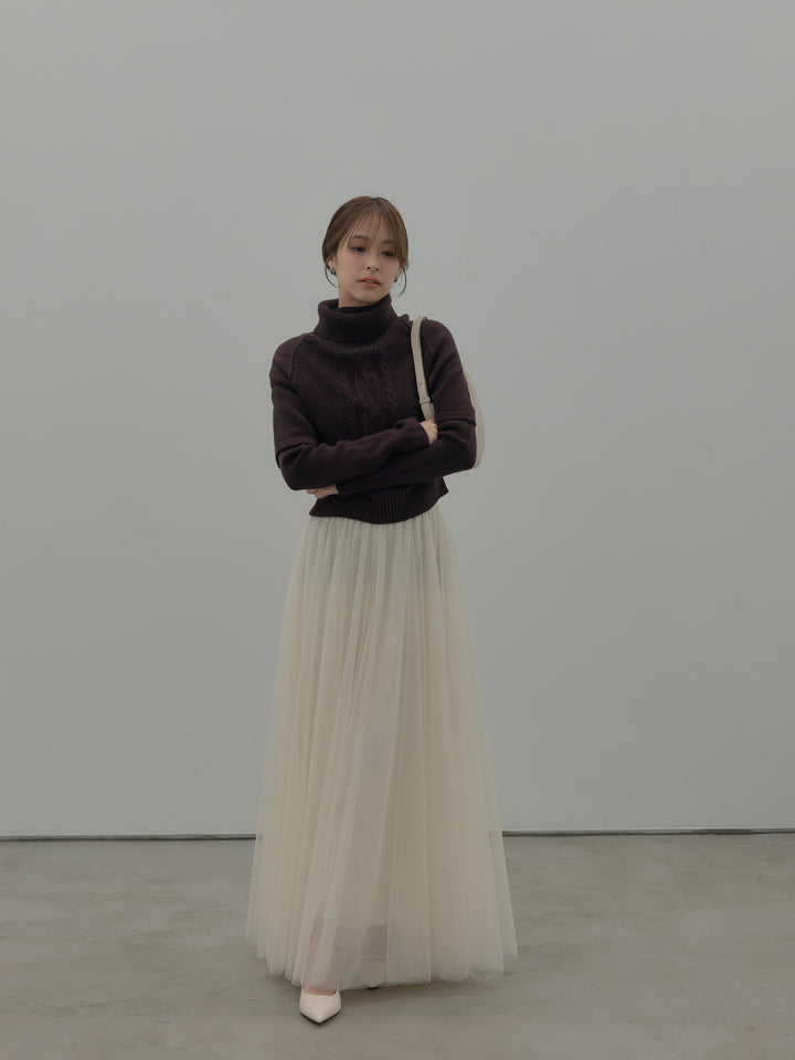 デザイン編みレイヤードニットSET