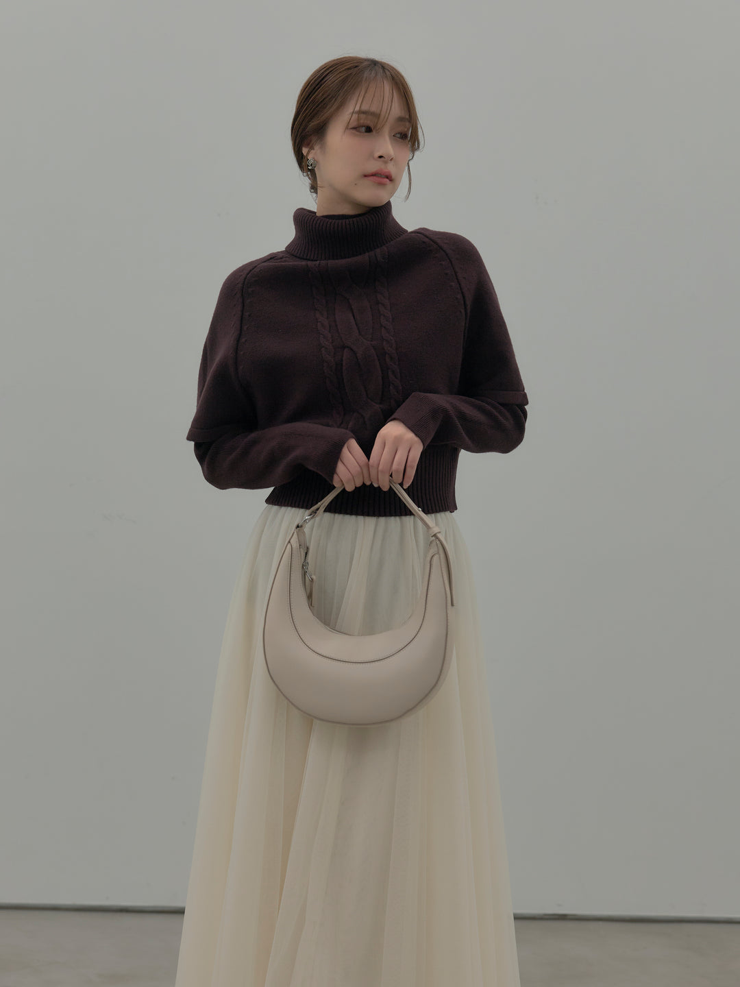 デザイン編みレイヤードニットSET