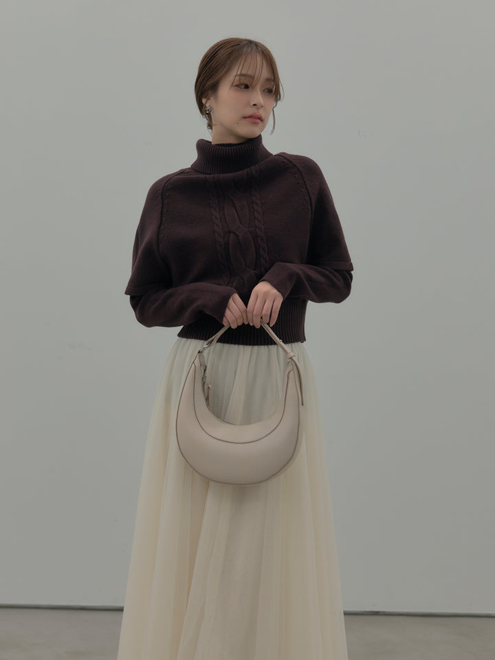 デザイン編みレイヤードニットSET