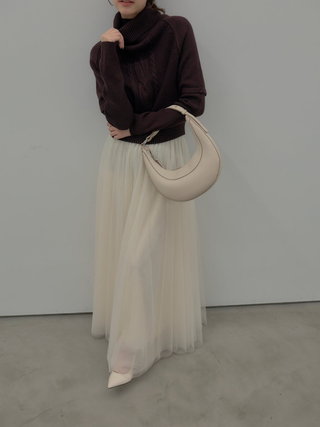 デザイン編みレイヤードニットSET