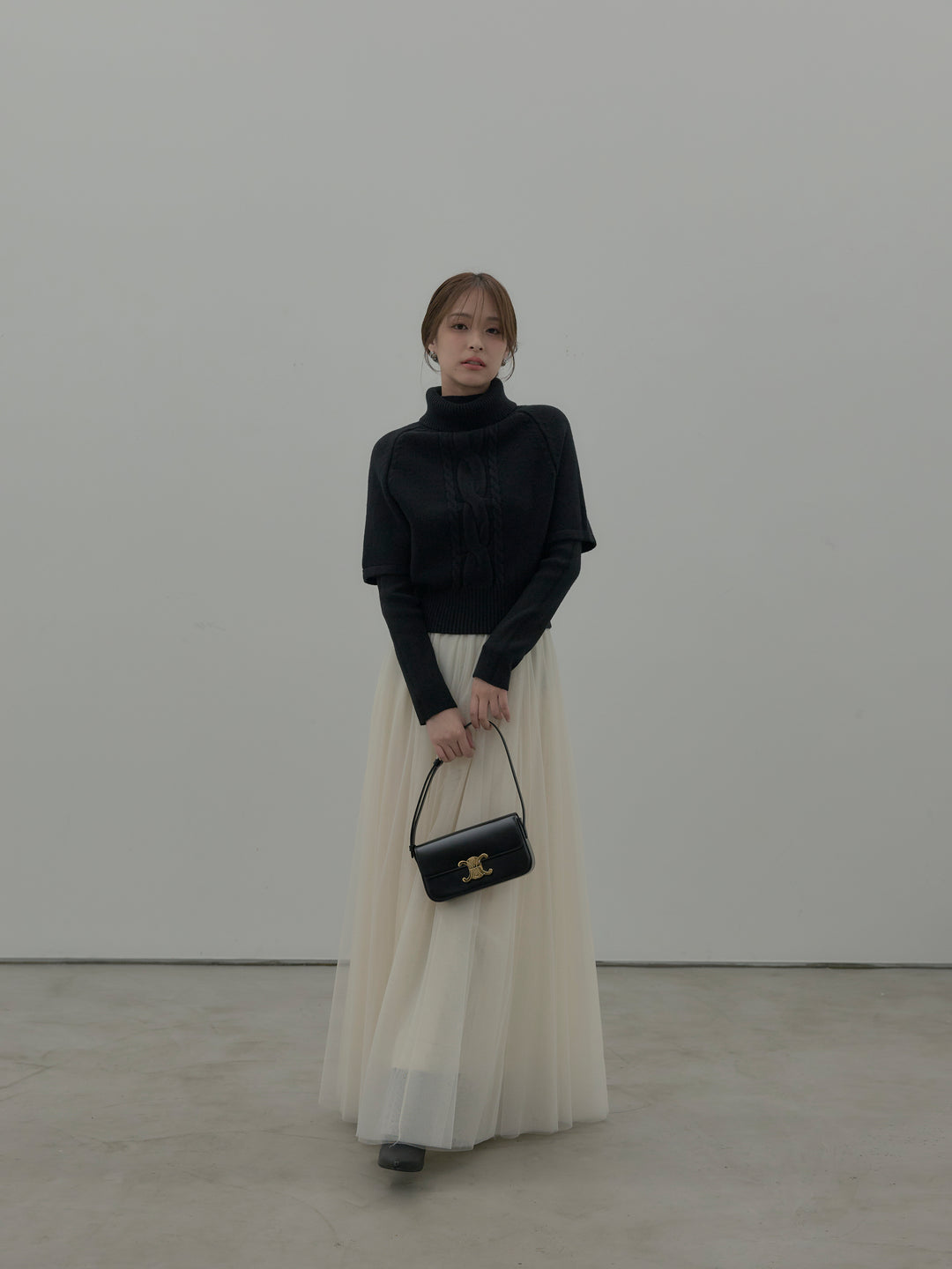 デザイン編みレイヤードニットSET