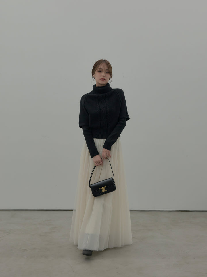 デザイン編みレイヤードニットSET