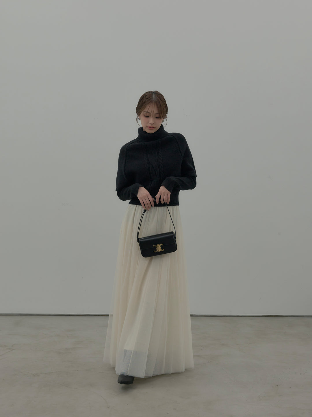 デザイン編みレイヤードニットSET