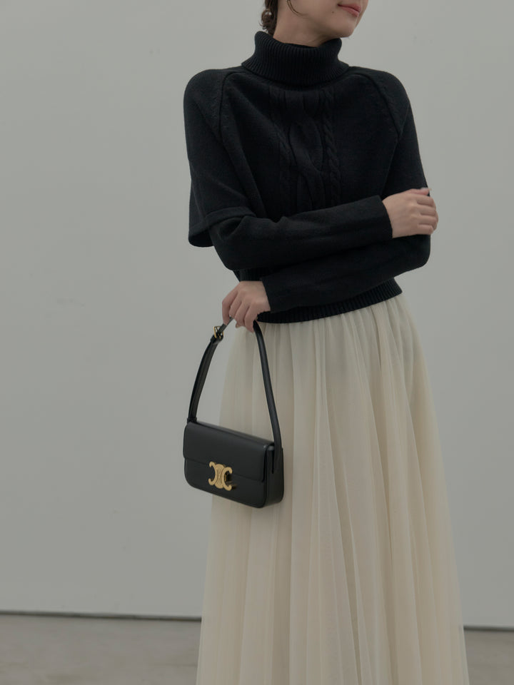 デザイン編みレイヤードニットSET