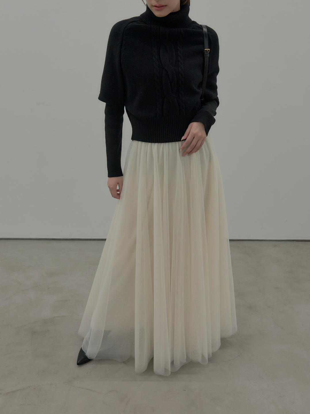 デザイン編みレイヤードニットSET