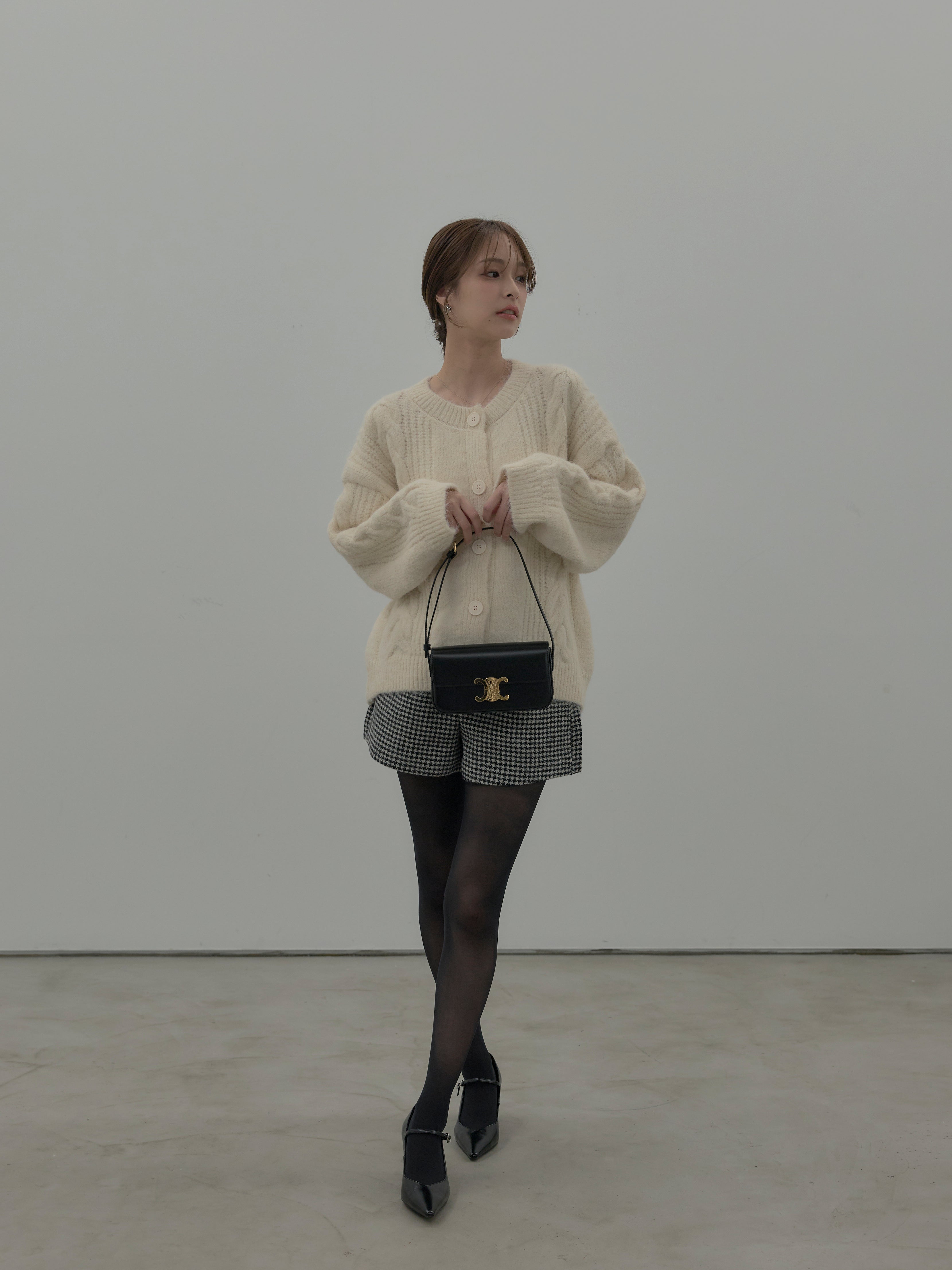 ENEU エヌー / バイカラー ポケット カーディガン / ハンナミ 韓国 ナチュラルビューティーベーシック NATURAL BEAUTY BASIC 〈N.〉バイ