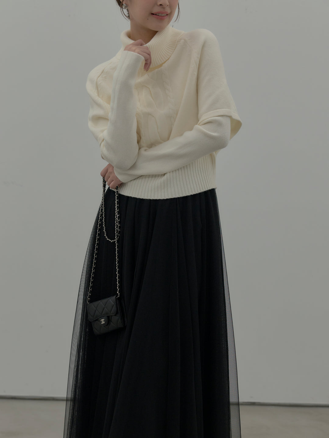 デザイン編みレイヤードニットSET