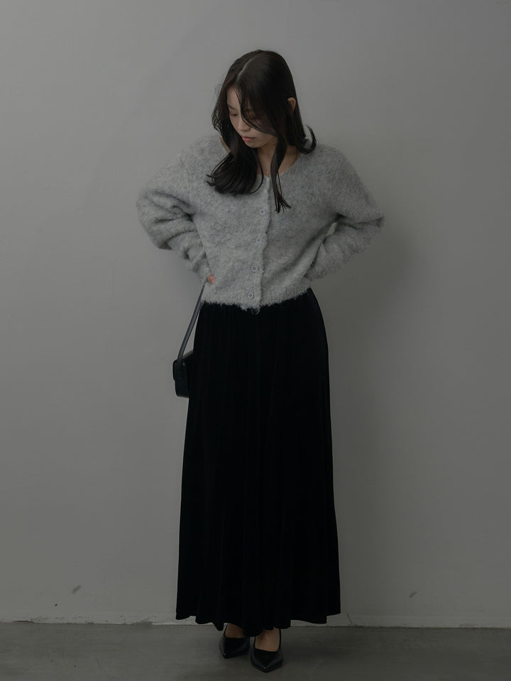 ベロアフレアロングスカート