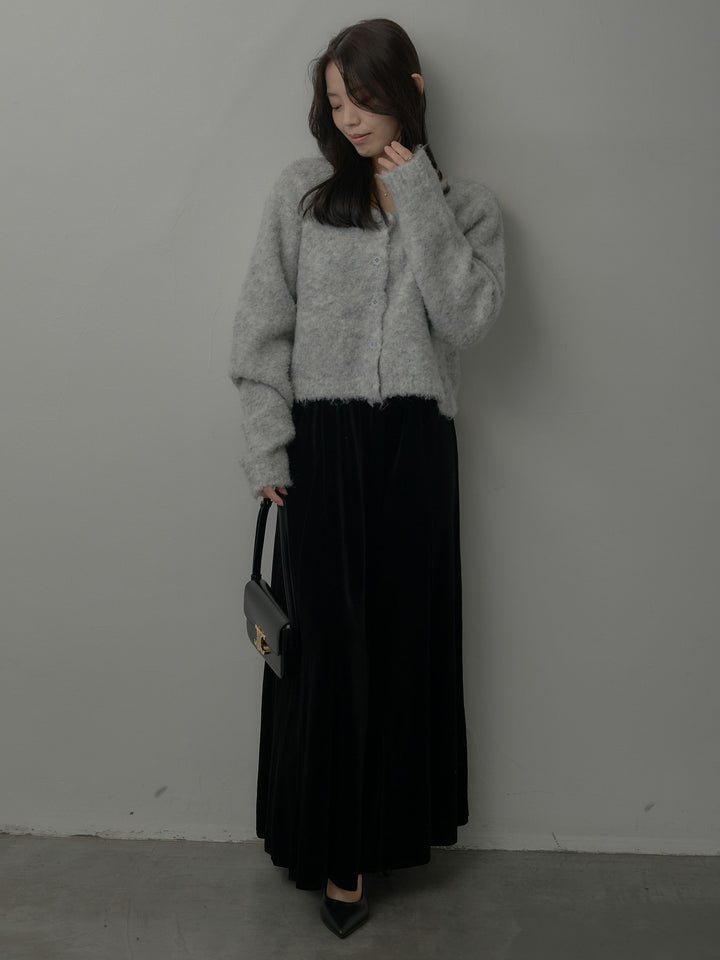 ベロアフレアロングスカート