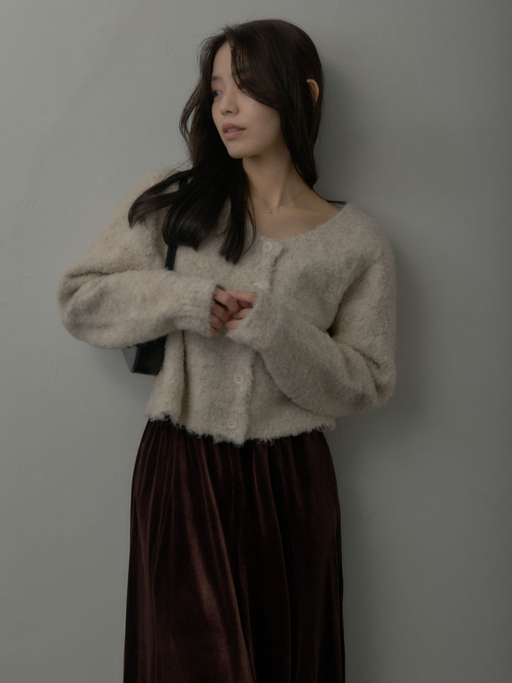 ベロアフレアロングスカート