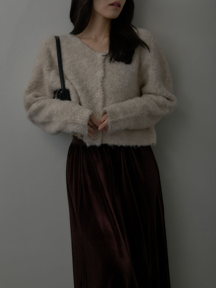 ベロアフレアロングスカート