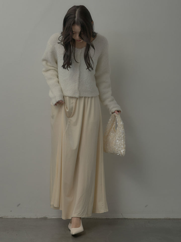 ベロアフレアロングスカート