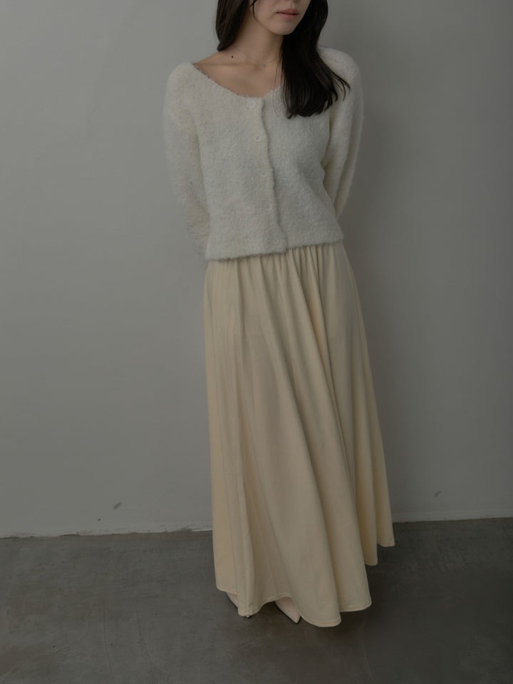 ベロアフレアロングスカート