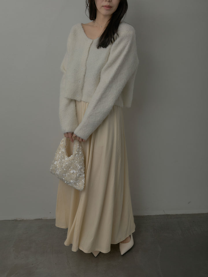 ベロアフレアロングスカート