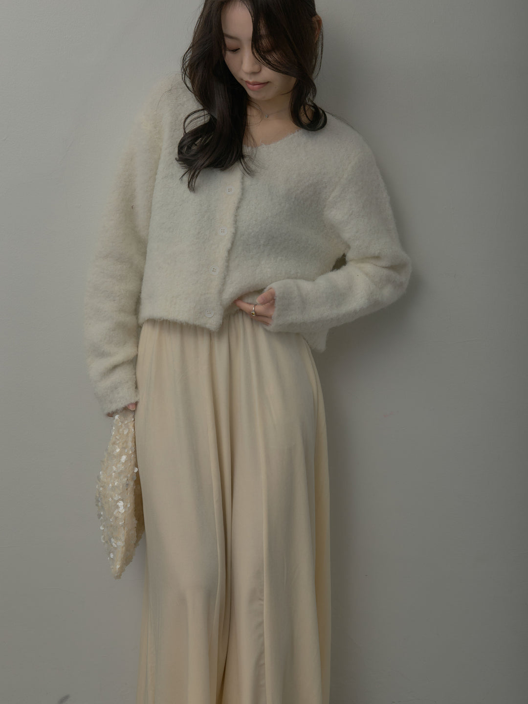 ベロアフレアロングスカート