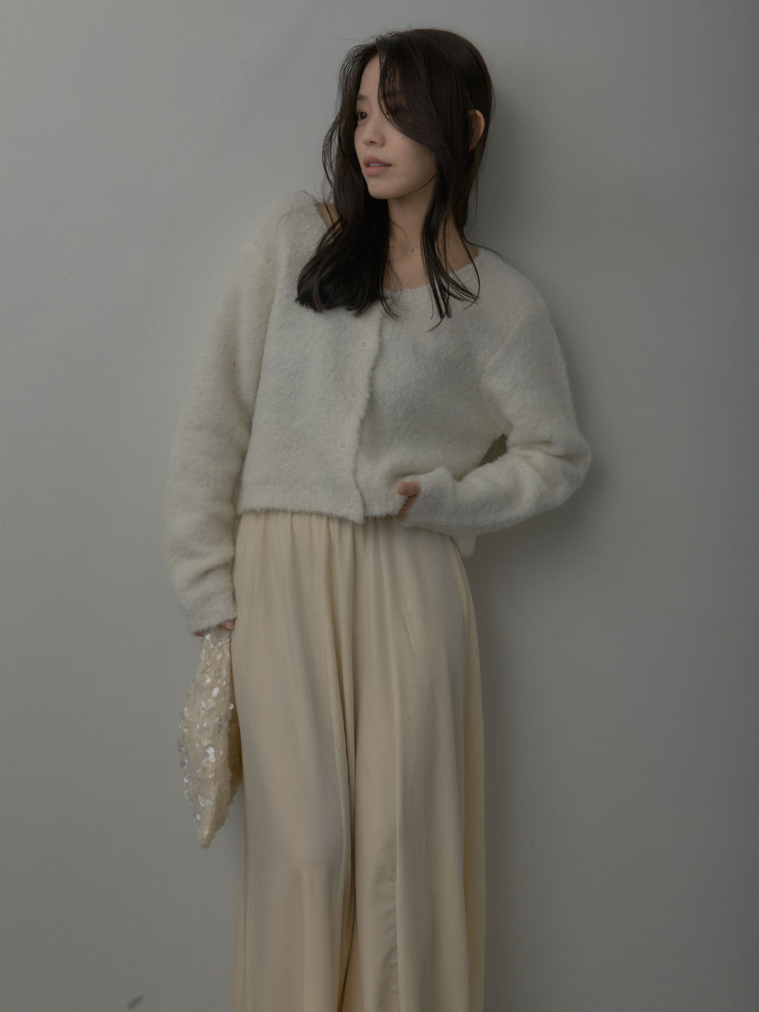 ベロアフレアロングスカート