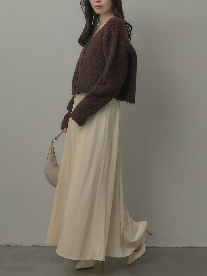 ベロアフレアロングスカート