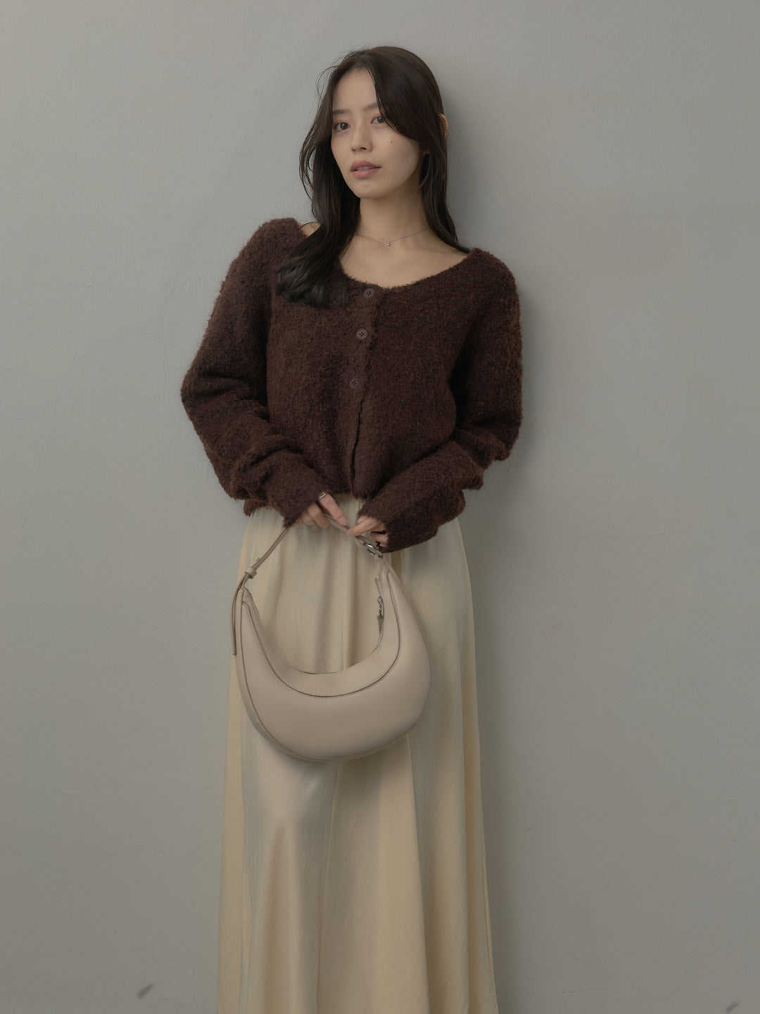 ベロアフレアロングスカート