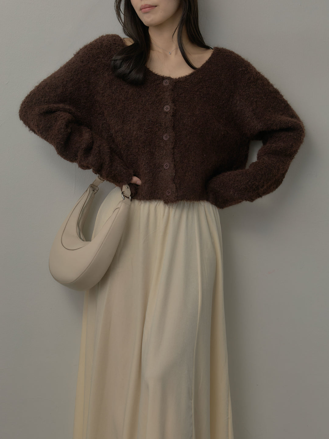 ベロアフレアロングスカート