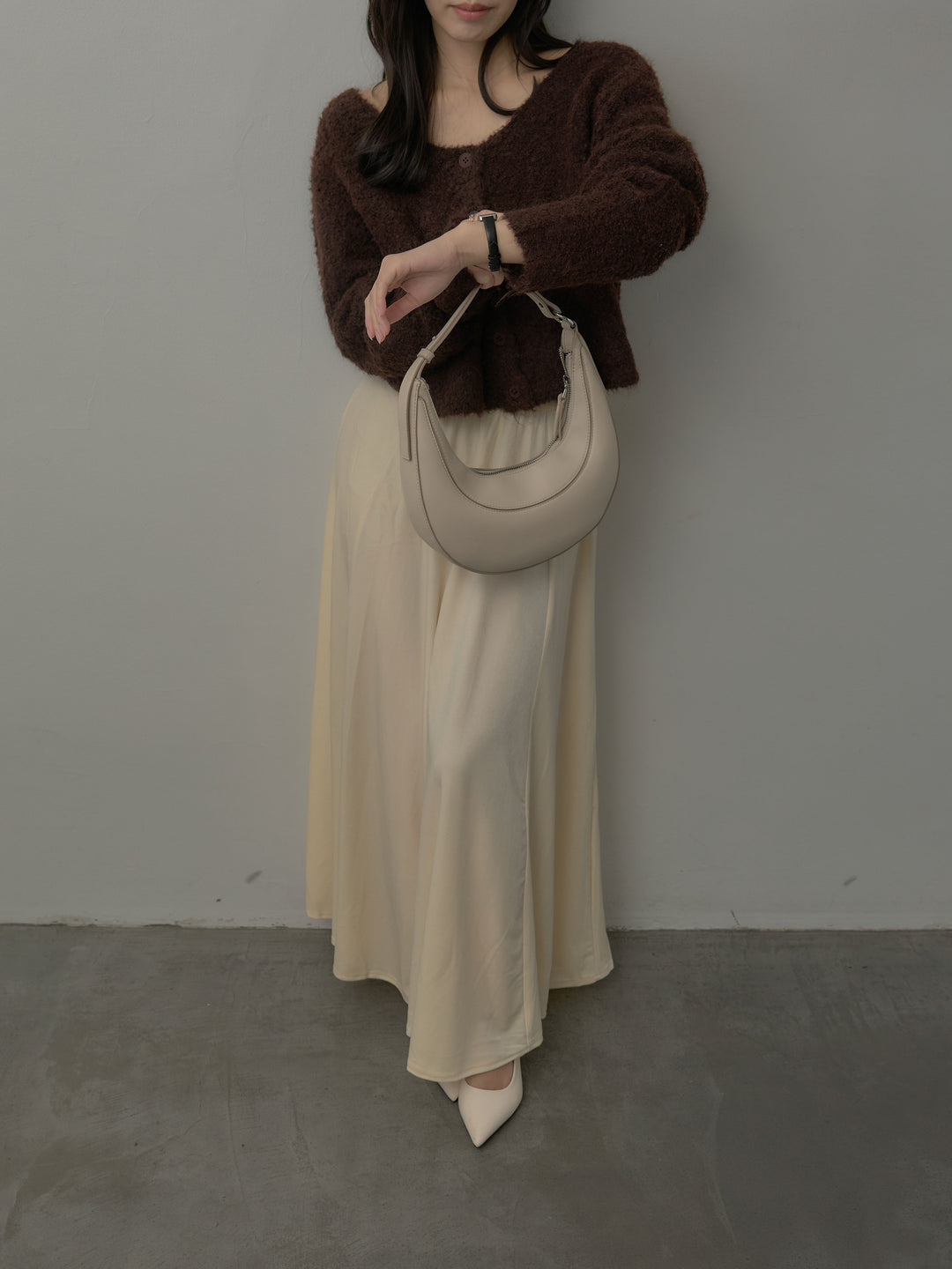 ベロアフレアロングスカート