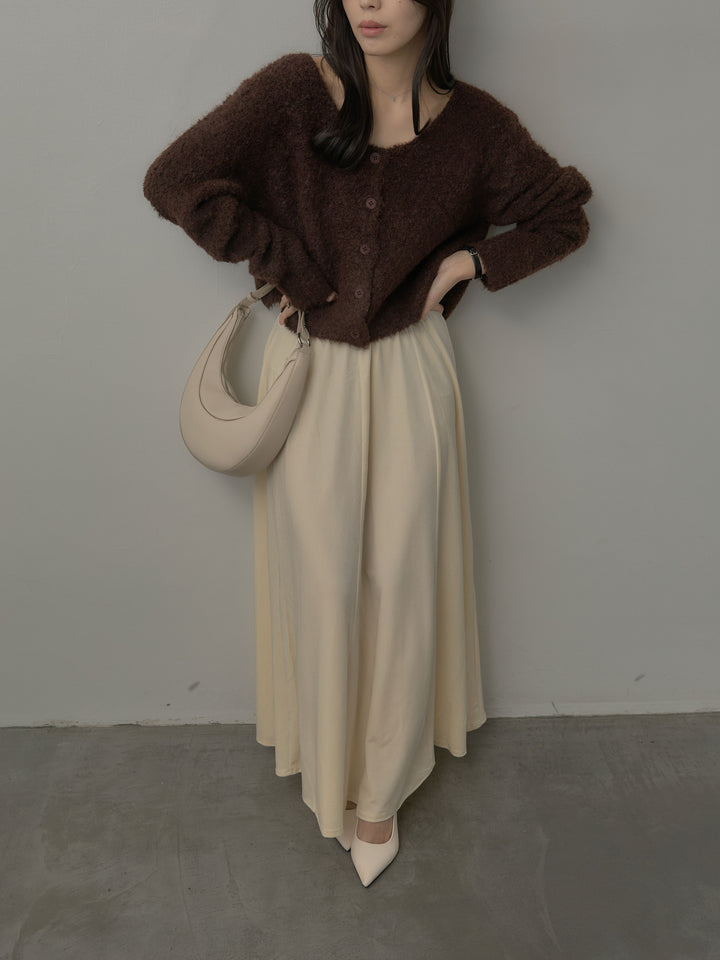 ベロアフレアロングスカート