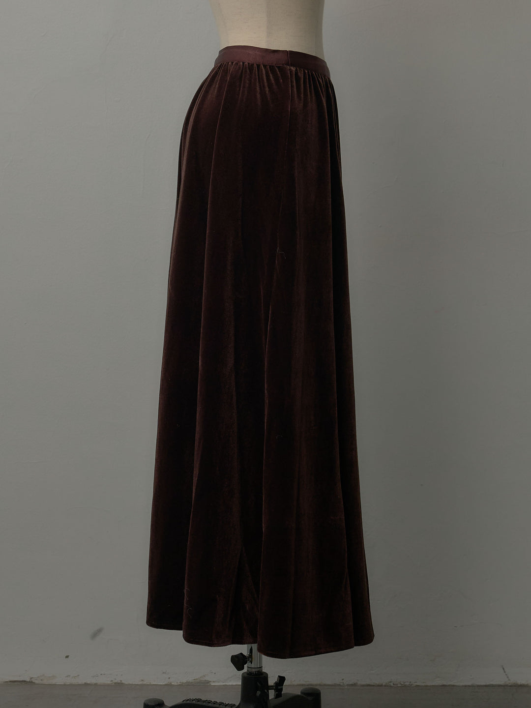 ベロアフレアロングスカート