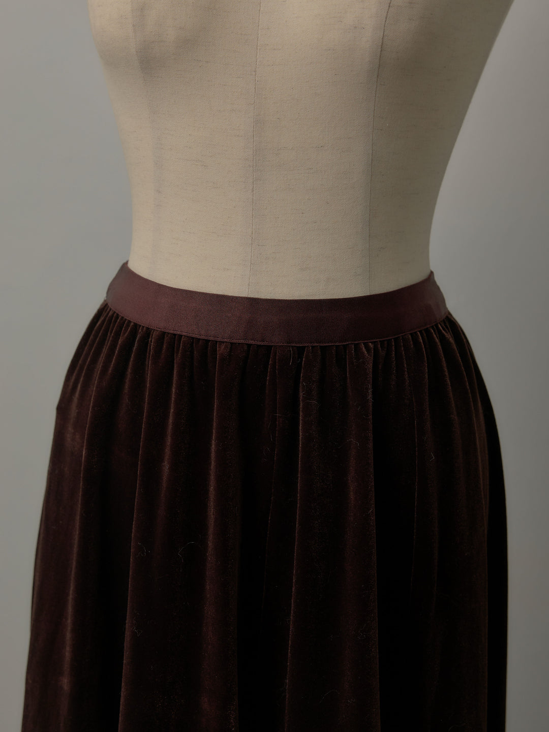 ベロアフレアロングスカート