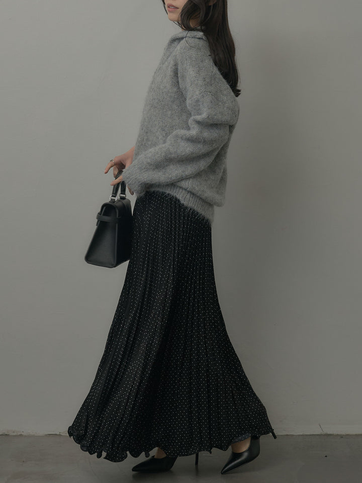 オーバーサイズスキッパーニットトップス