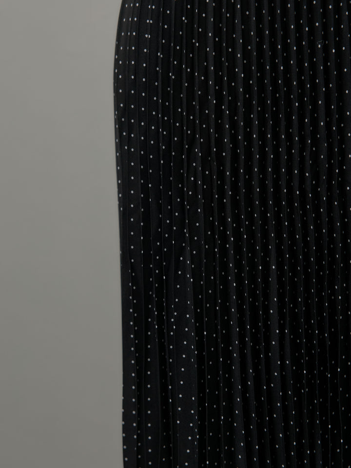 ドットプリーツスカート