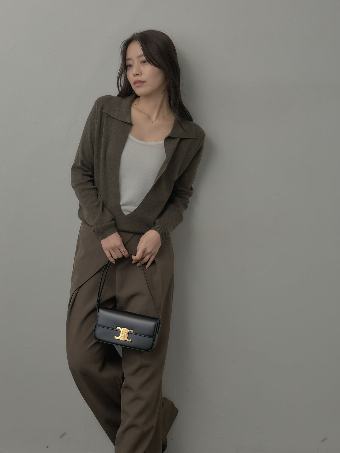 ウエストラップワイドパンツ