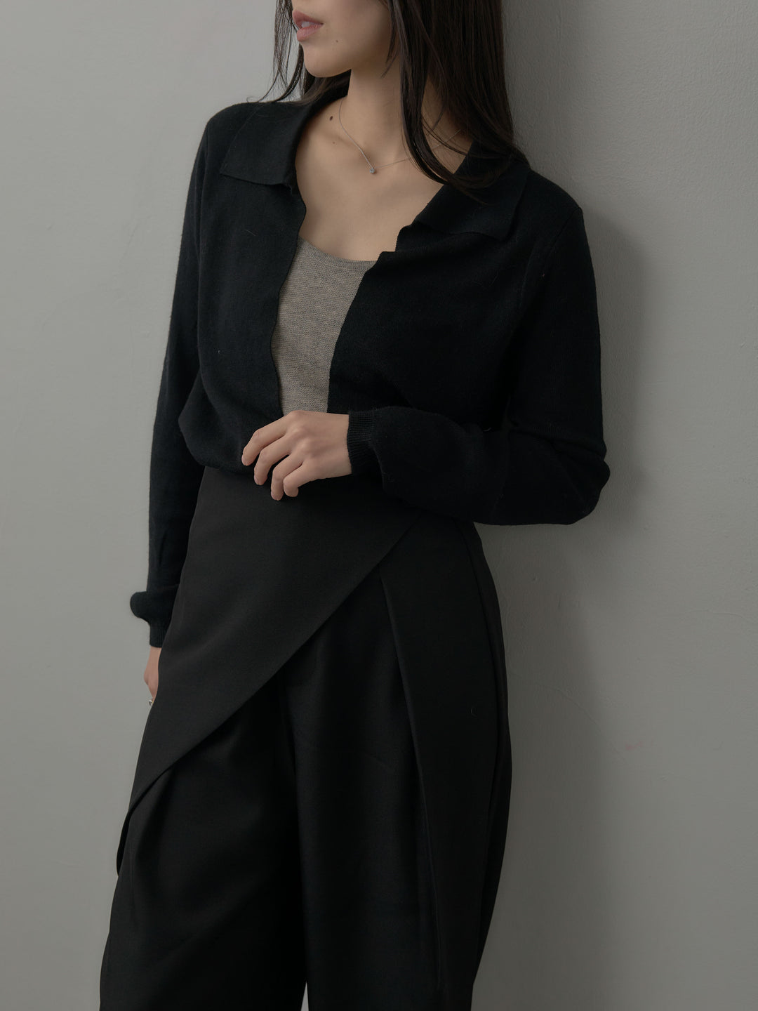 ウエストラップワイドパンツ