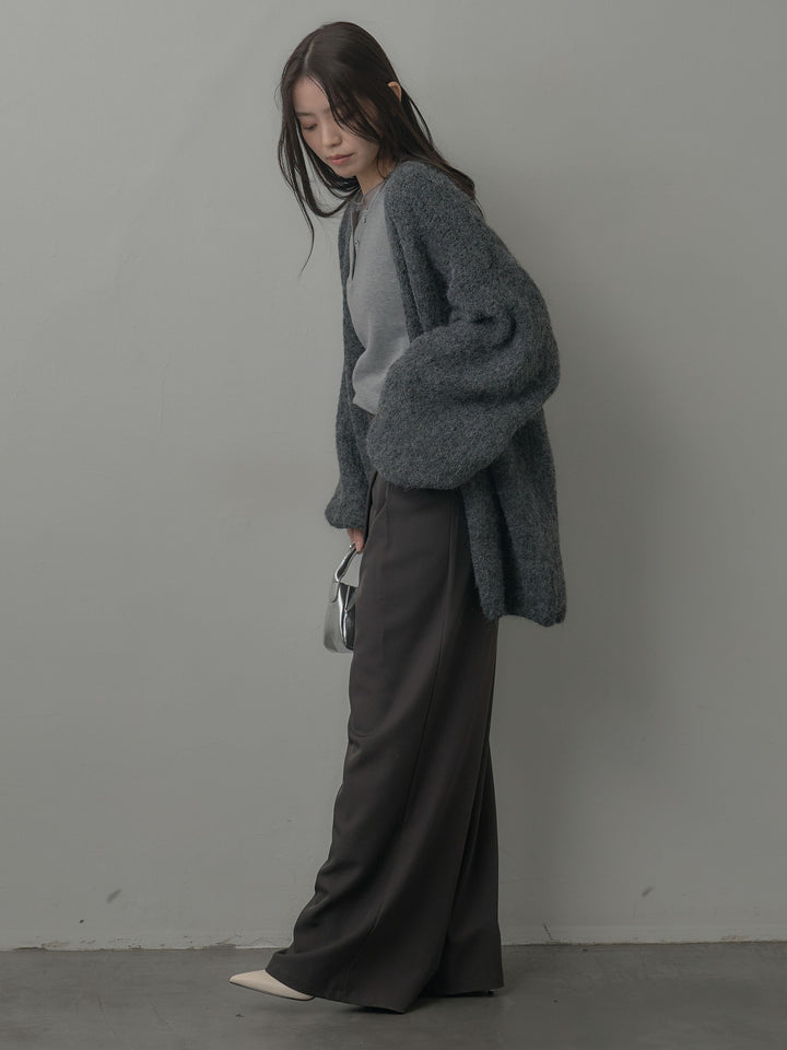 ミックスヤーンオーバーニットカーディガン