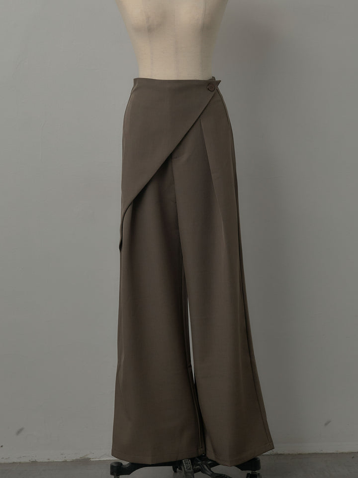 ウエストラップワイドパンツ