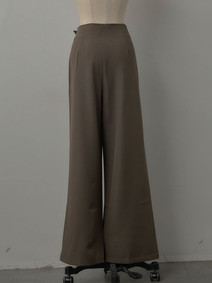 ウエストラップワイドパンツ