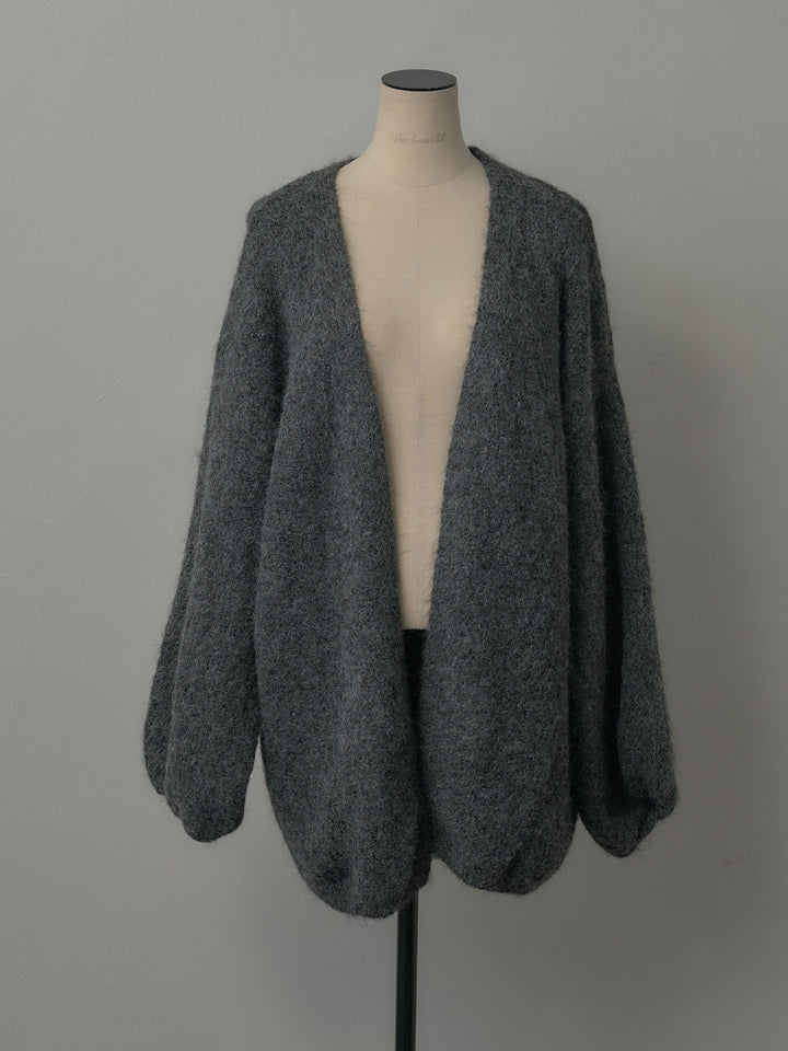 ミックスヤーンオーバーニットカーディガン