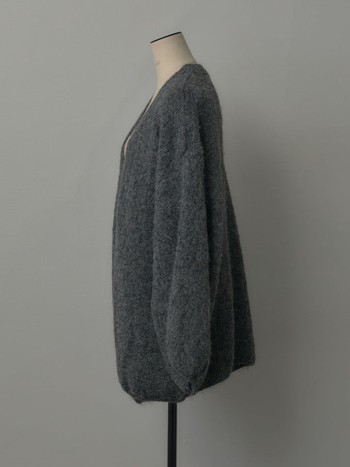 ミックスヤーンオーバーニットカーディガン