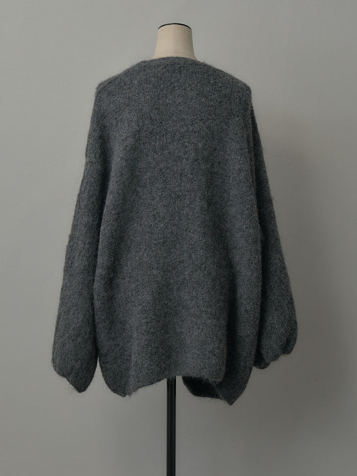 ミックスヤーンオーバーニットカーディガン