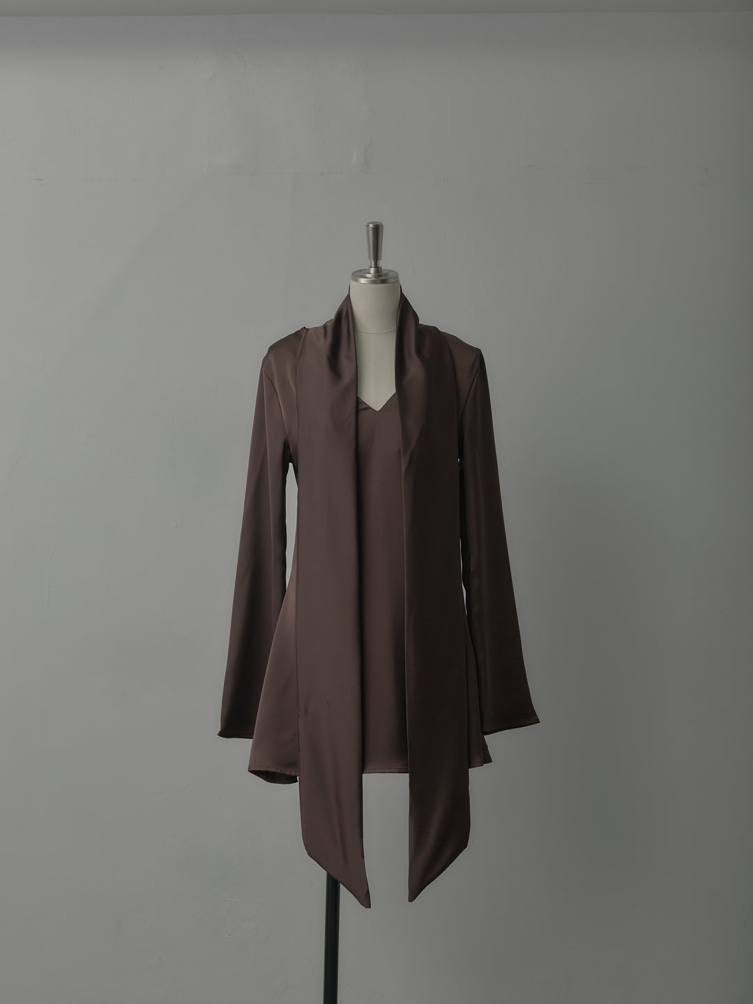 ボウタイサテンミニワンピース