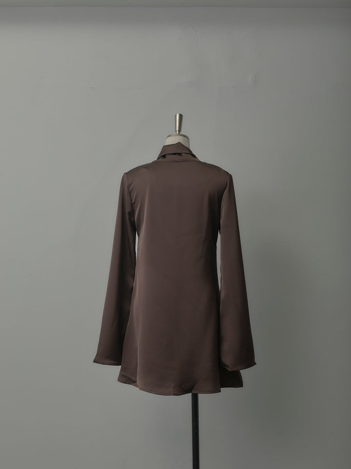 ボウタイサテンミニワンピース