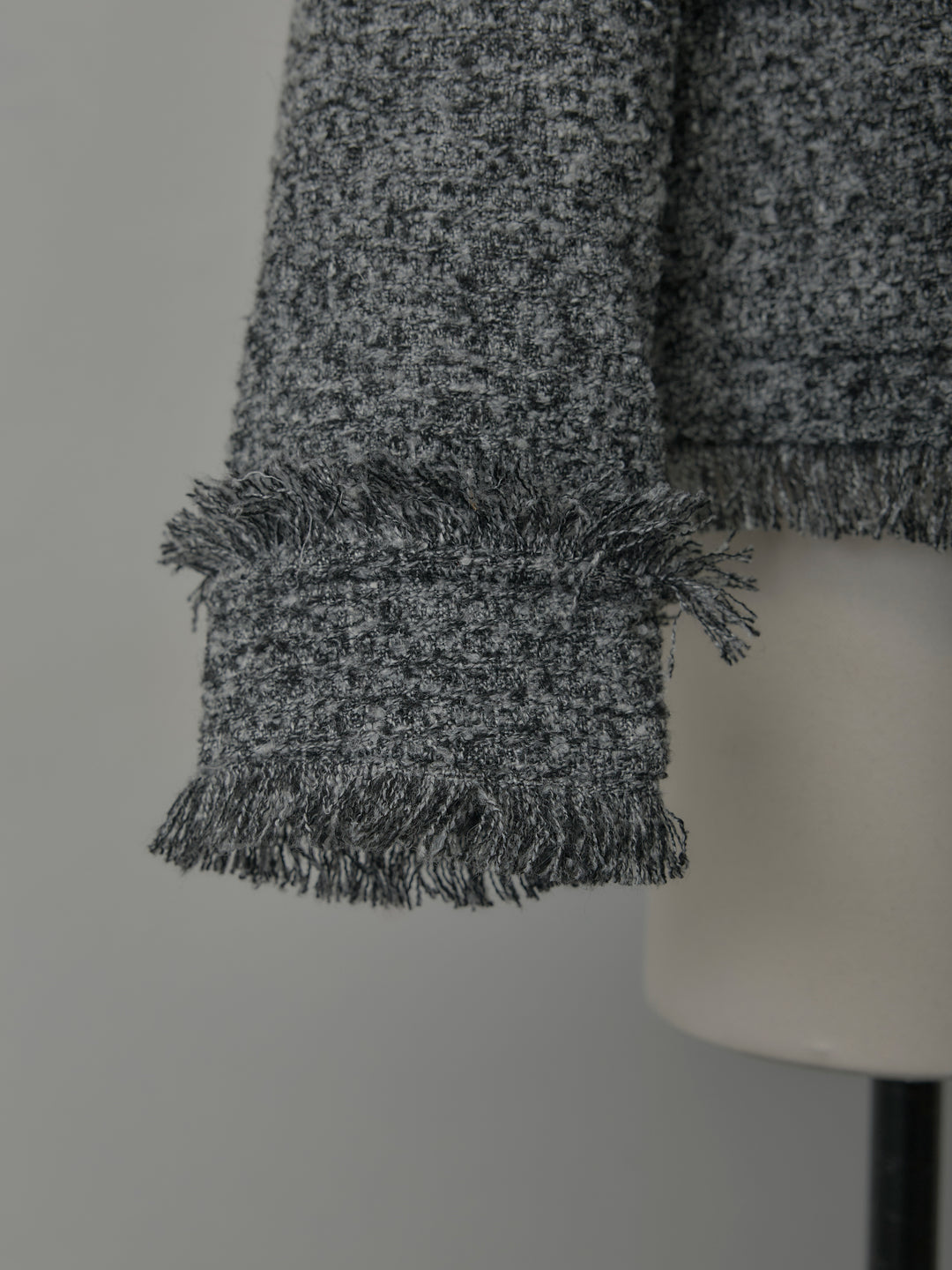 デニムドッキングオーバーサイズツイードジャケット