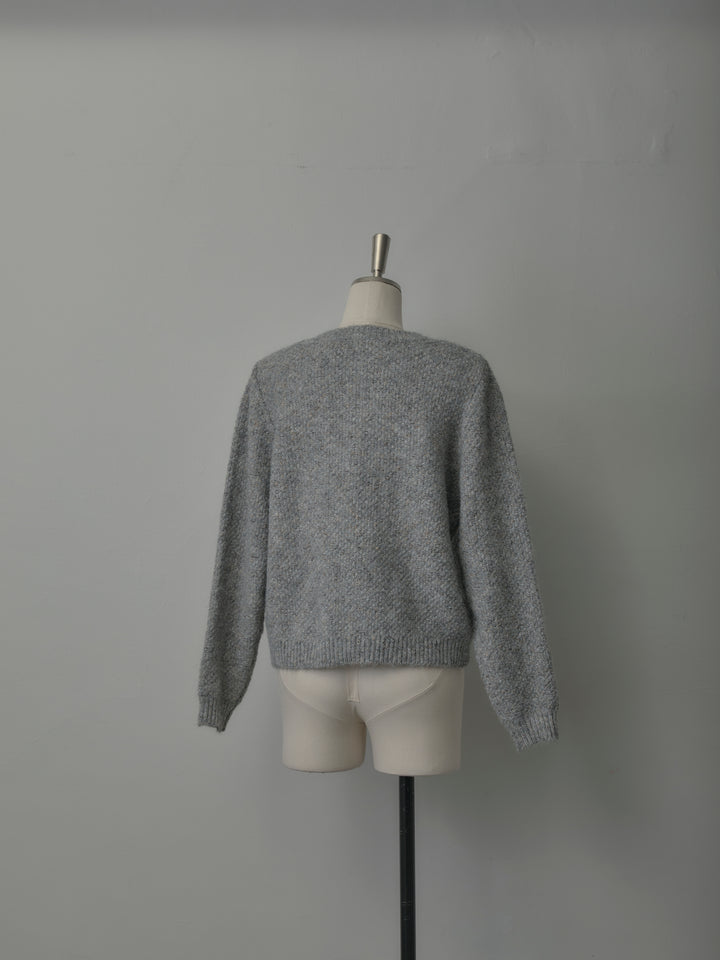 MIXニットゴールドボタンニットカーディガン